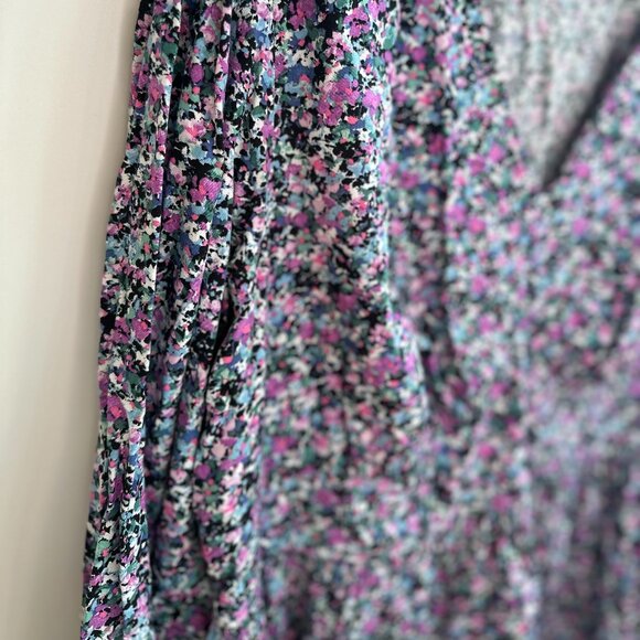 Ava & Viv/Target Balloon Long Sleeve Corset Dress - Purple Floral - Picture 5 of 5